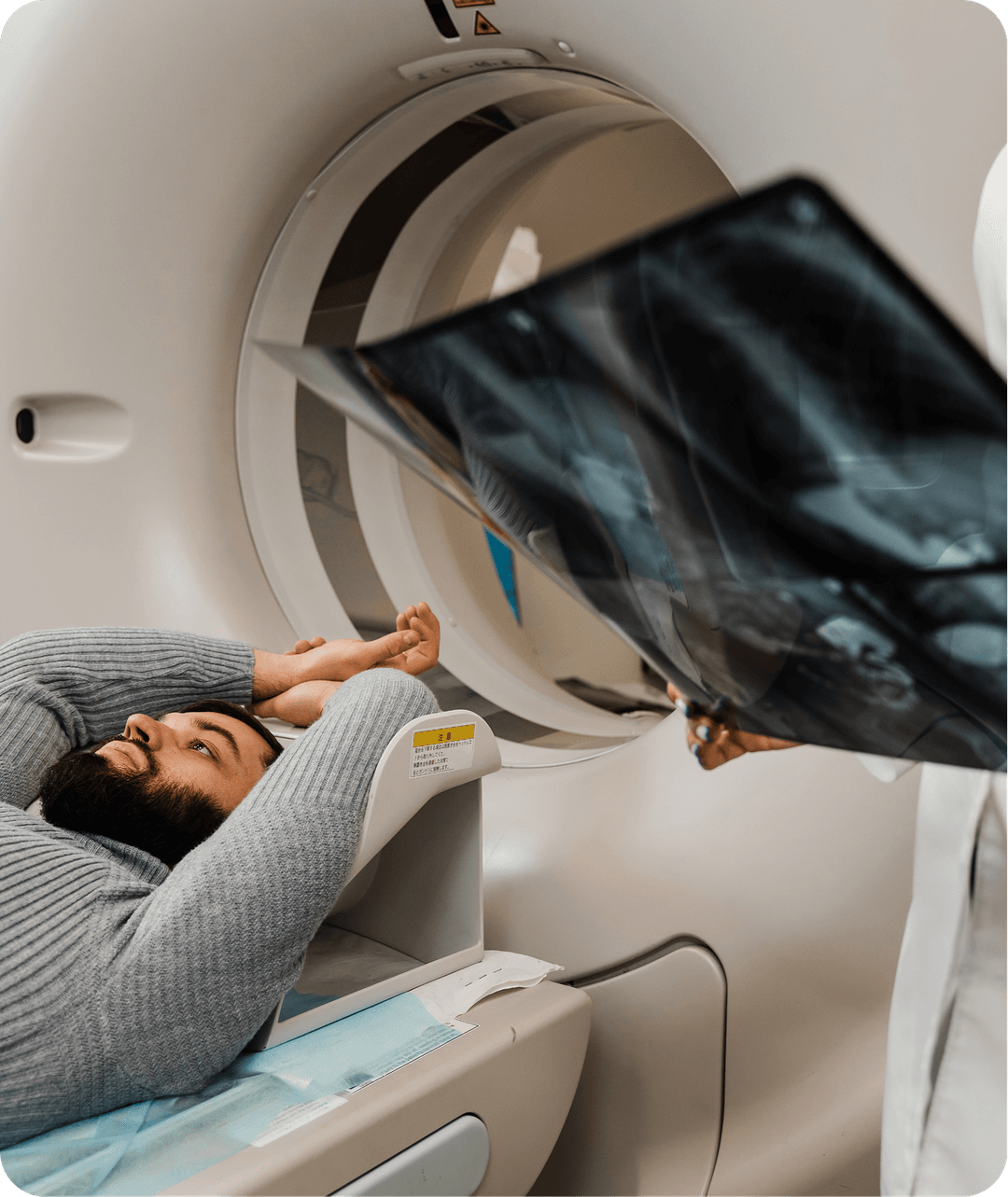 Doctor conducting telemedicine consultation